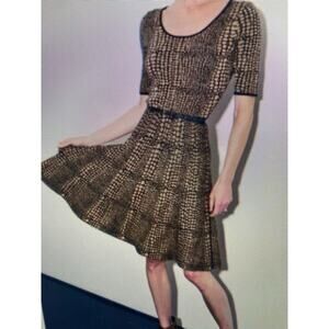 Luxe by Carman Marc Valvo  animal print dress 2X